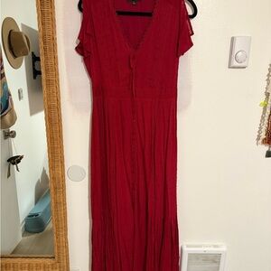 Lulu's Scarlet Maxi Dress